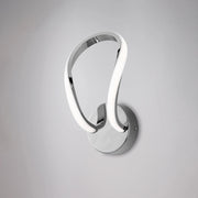 Applique Moderno Infinity Luce Led Integrata Metallo E Alluminio Cromo