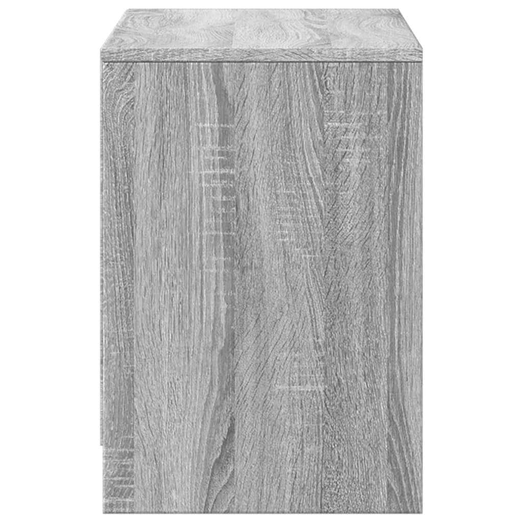 Mobile TV multimediale scaffale per televisione televisione buffet sala da pranzo soggiorno camera da letto con LED sonoma 100 x 34 x 50 cm pannelli compositi grigio 02_0026493