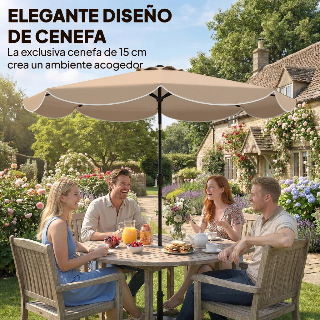 Ombrellone da Giardino ?270cm ¨C Xylo ¨C Inclinabile 3 Posizioni Beige
