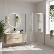 Cabina Doccia Rea Primo Swing 100x70 Chrome