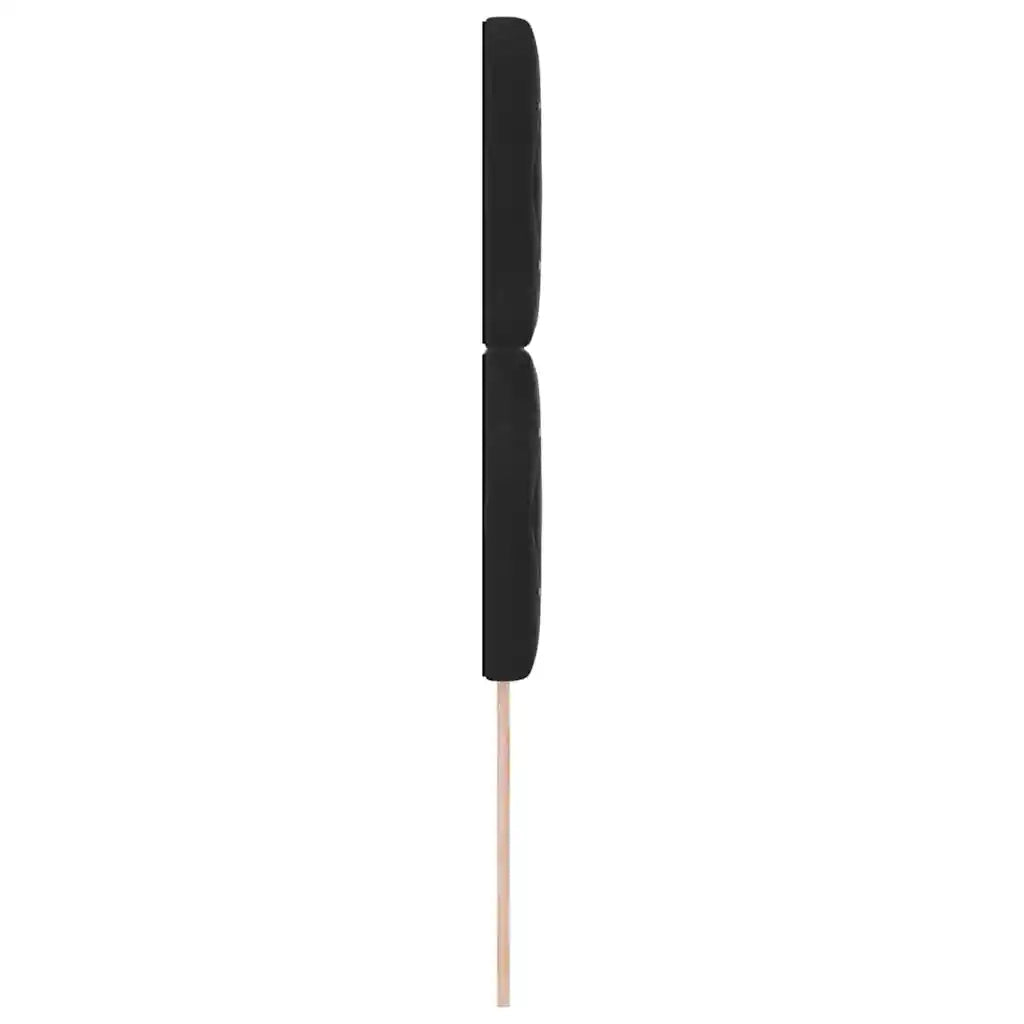 Testiera LED con luci a strisce a LED Nero 90 cm Velluto 3338350