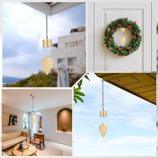 Oggetto Decorativo a Clessidra in Rame per Giardino - Ornamento per Porta con Feng Shui - Decorazione per la Casa per Fortuna e Ricchezza - Pendente per Porta con Motivo di Ventaglio.