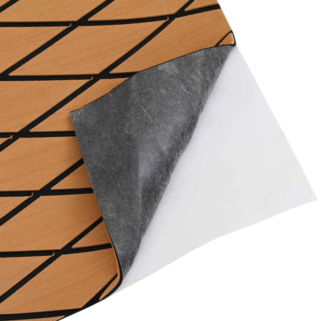 Tappetino per Barche Rigato Marrone e Nero 190 x 70 cm EVA CFW2883732