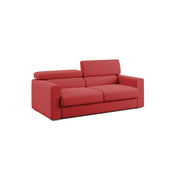 Dylan Divano con pouf estraibile 188 cm rosso