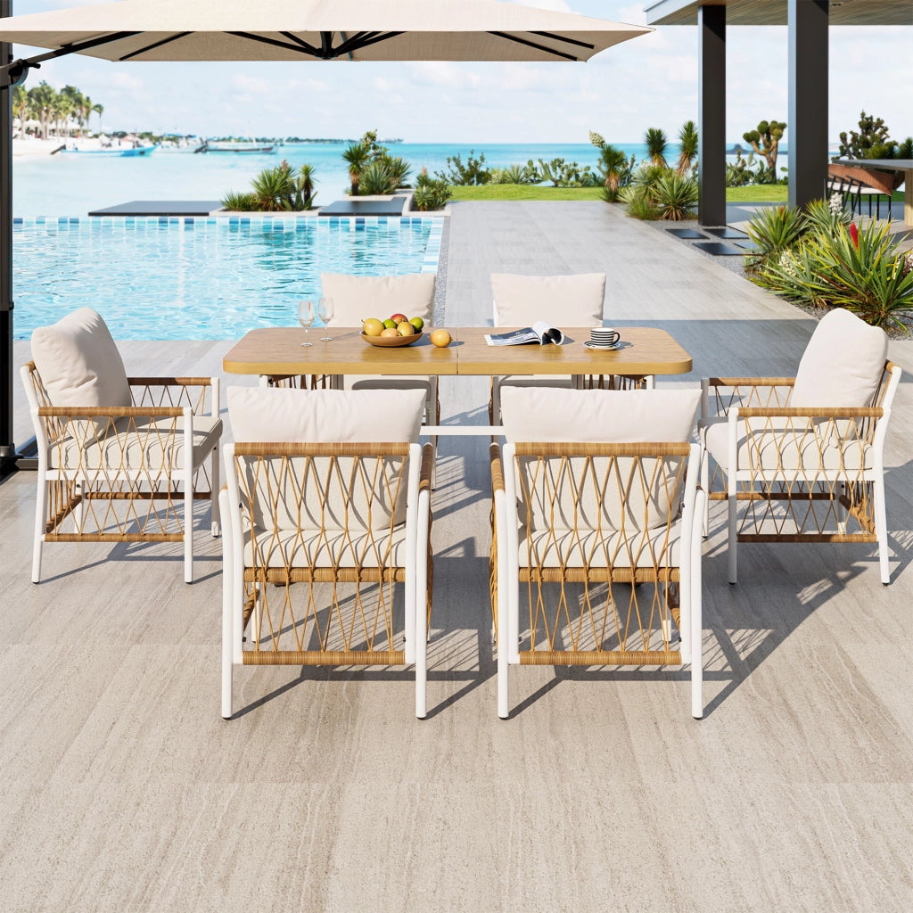 Set da Giardino con Cuscini ¨C MINIMAL ¨C Polyrattan, Braccioli, Antracite