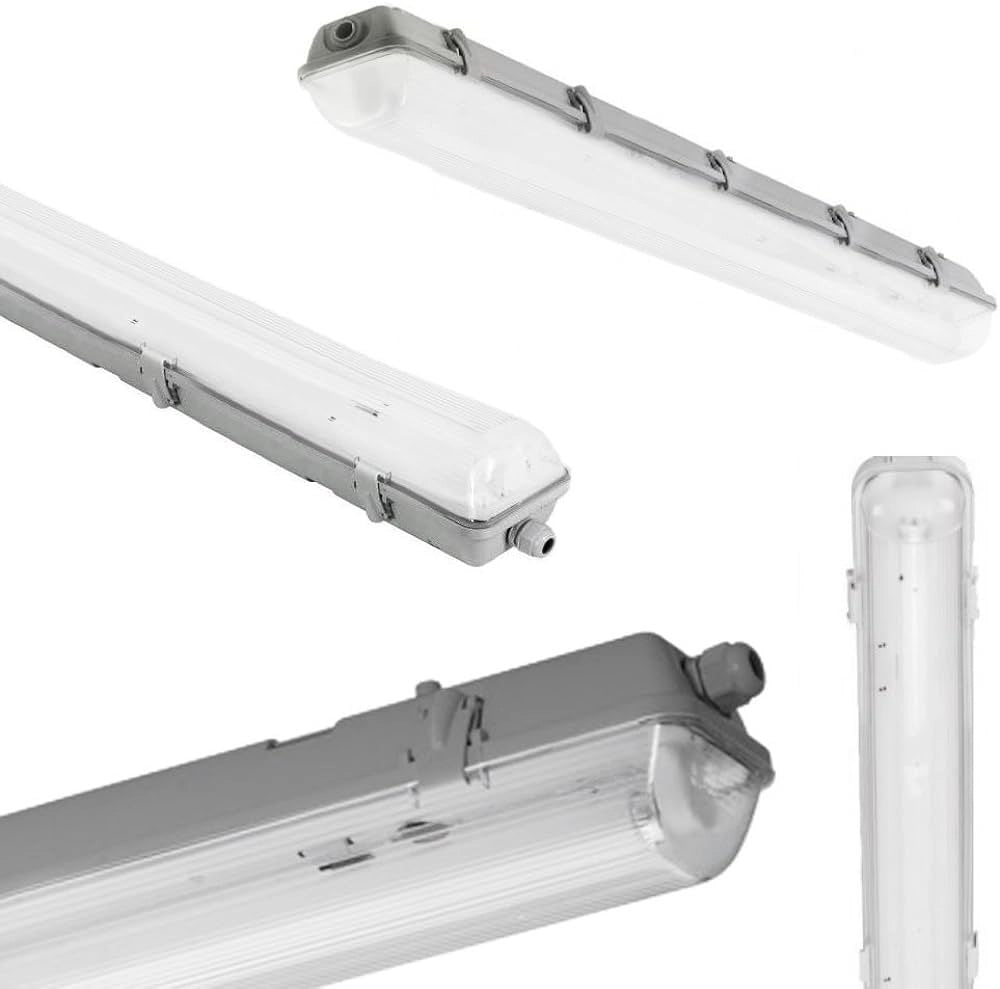 PLAFONIERA PER TUBI LED 'T8' 150 cm - 2 posti