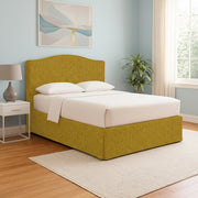 Batley, Letto Singolo Sfoderabile Made in Italy, Giallo Ocra