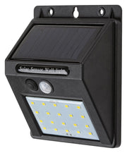 Applique solare LED 1,3W con sensore IP44 nera Rabalux