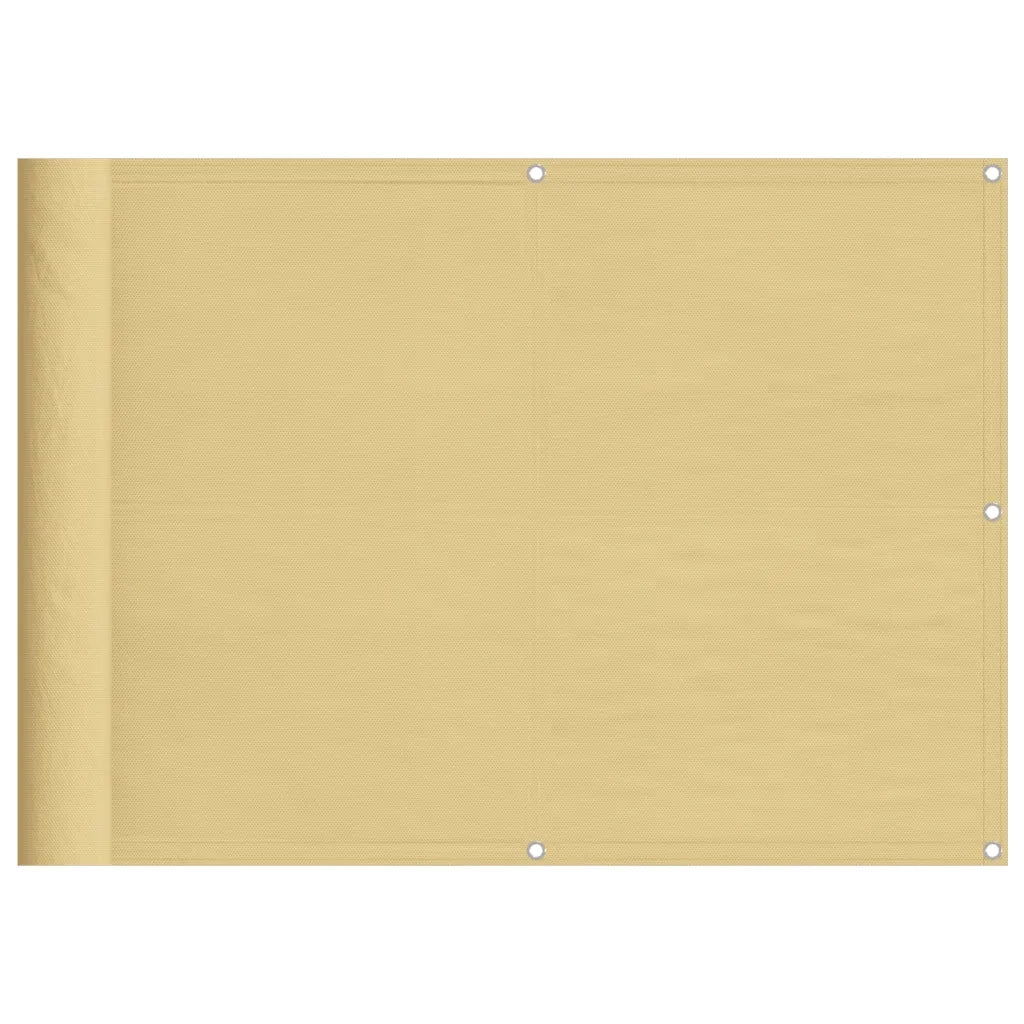 Schermo da balcone | Paravento da Balcone Sabbia 75x600 cm 100% Poliestere Oxford