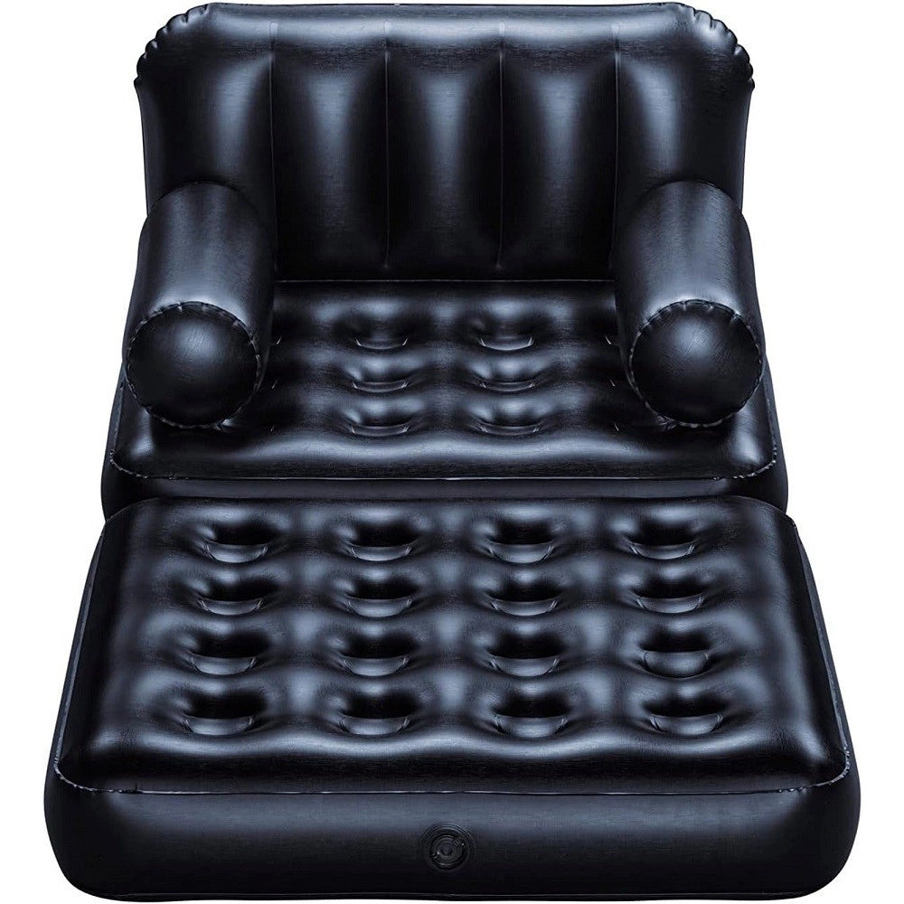 Trade Shop - Poltrona Divano Gonfiabile 4in1 Multi-max 191x97x64cm Pieghevole Floccata 75114 -