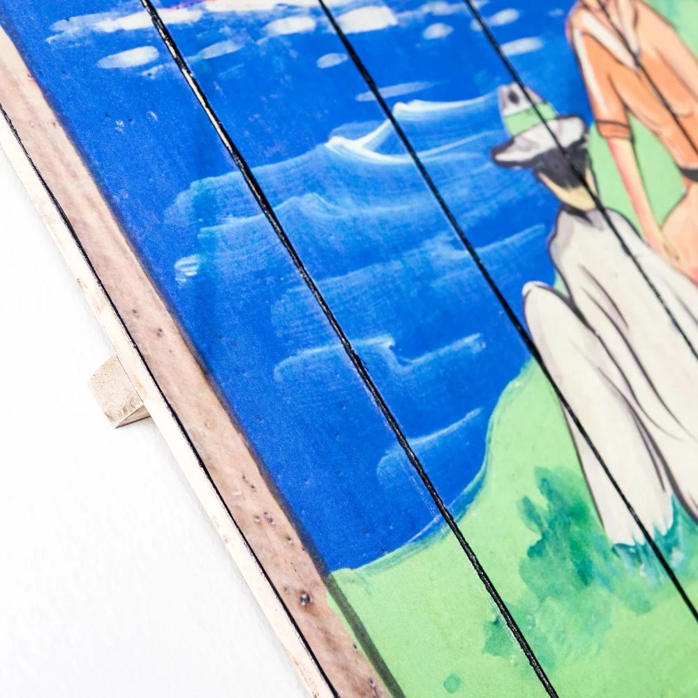 Stampa su legno da parete ship 60x100 cm design moderno | Duzzle