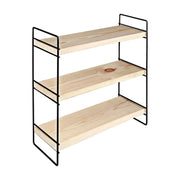 Scaffale MENSOLE Hobby 3 ripiani 40x13x40 nero ASZ1571