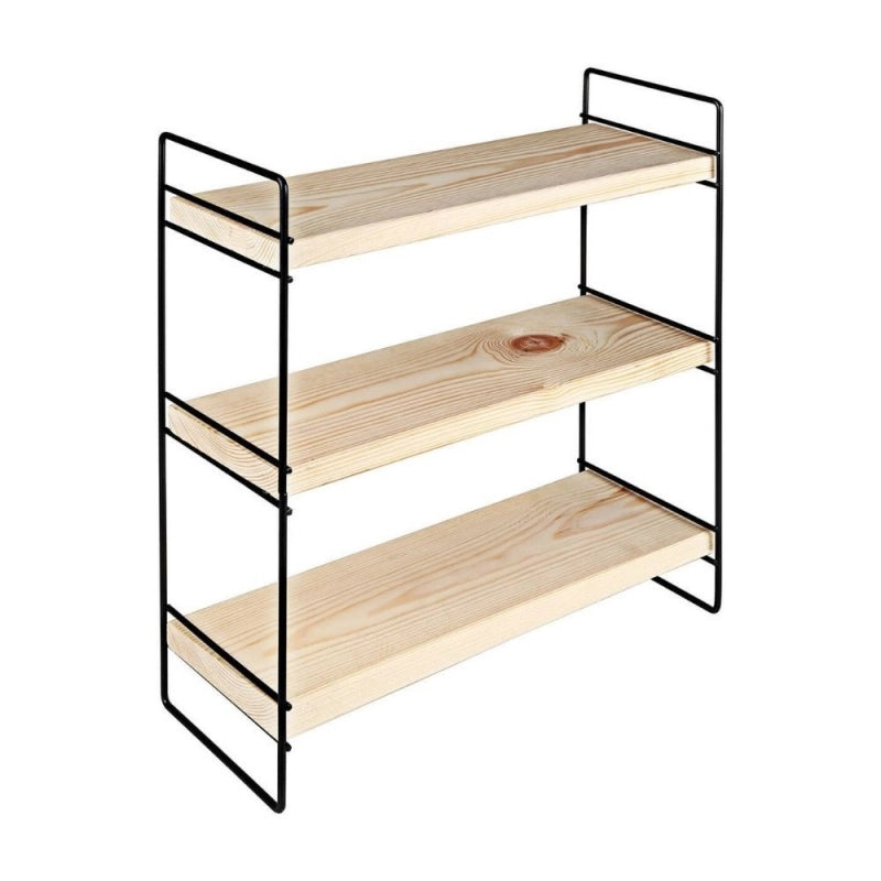 Scaffale MENSOLE Hobby 3 ripiani 40x13x40 nero ASZ1571