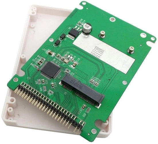 Adattatore mSATA Mini PCI-E a 2,5" 44 pin per Disco Rigido Esterno - Ideale per Notebook e Laptop - Bianco - Esterno - Ottimo per la Data Storage