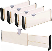Divisori di carrello, 11-17,3" divisori di carrello regolabili per posate e accessori da cucina, organizzatore di carrello per cucina, bagno, camera da letto, ufficio o armadio, 4-pack