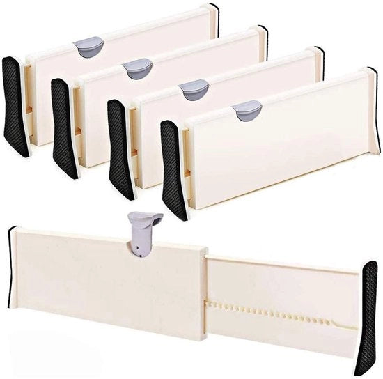 Divisori di carrello, 11-17,3" divisori di carrello regolabili per posate e accessori da cucina, organizzatore di carrello per cucina, bagno, camera da letto, ufficio o armadio, 4-pack