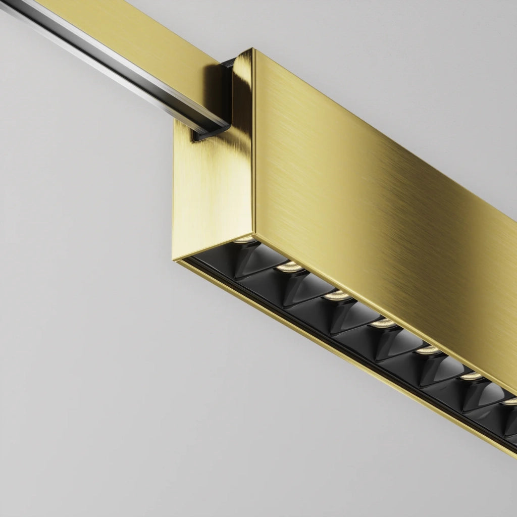 Maytoni Lampada da binario moderna Flarity 1 luce LED integrato ottone alluminio