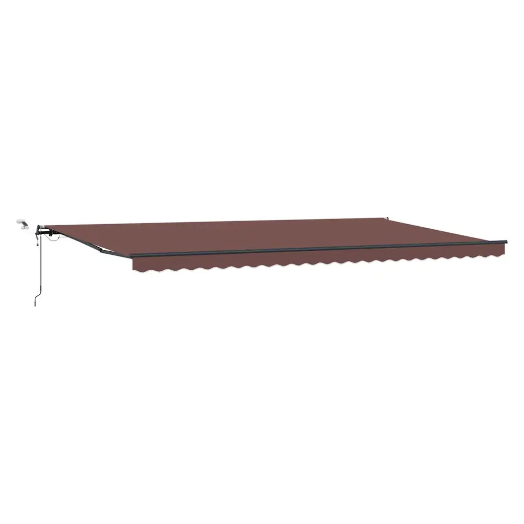 Tenda da Sole Retrattile Automatica con LED Marrone 600x300 cm 3310224