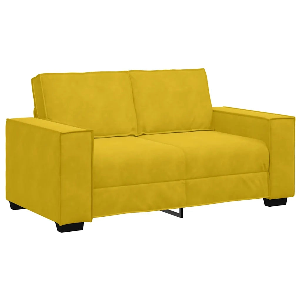 Set di Divani 2 pz con Cuscini giallo in Velluto 3324706