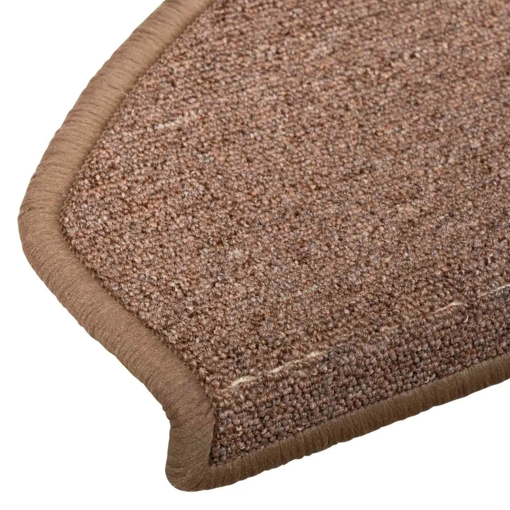 Tappetini per scale autoadesivi Semicircolare 15 pz | Gradini per Scale Marrone