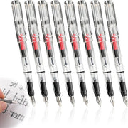 Set di penna calligrafica - 8 penne calligrafiche con penna larga - trasparente.