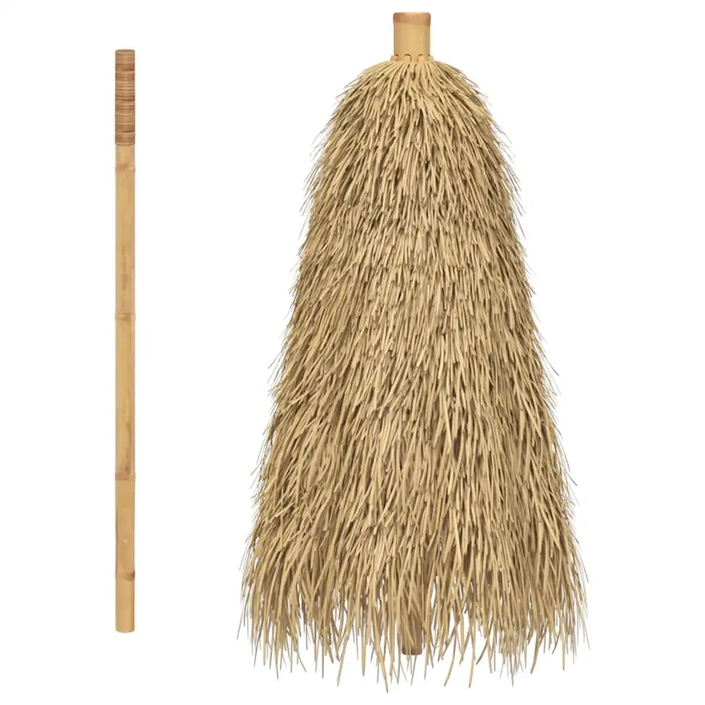 Ombrello Tiki con Baldacchino a Foglia di Banana-Ombrellone da spiaggia 240 cm Bamb¨´