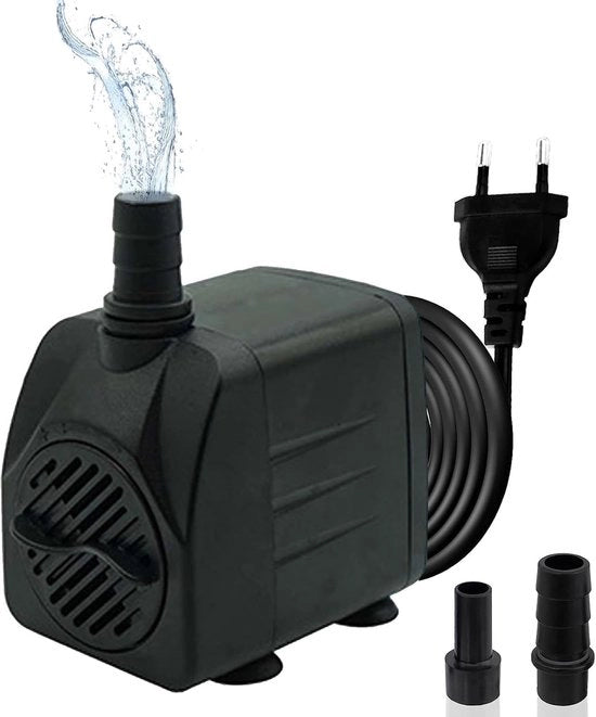 Pompa ad acqua 800 L/h - Silenziosa e Efficiente per Acquario - Ideale per Fontane da Giardino - Circolazione dell'Acqua - Economica in Energie - Adatta per T...