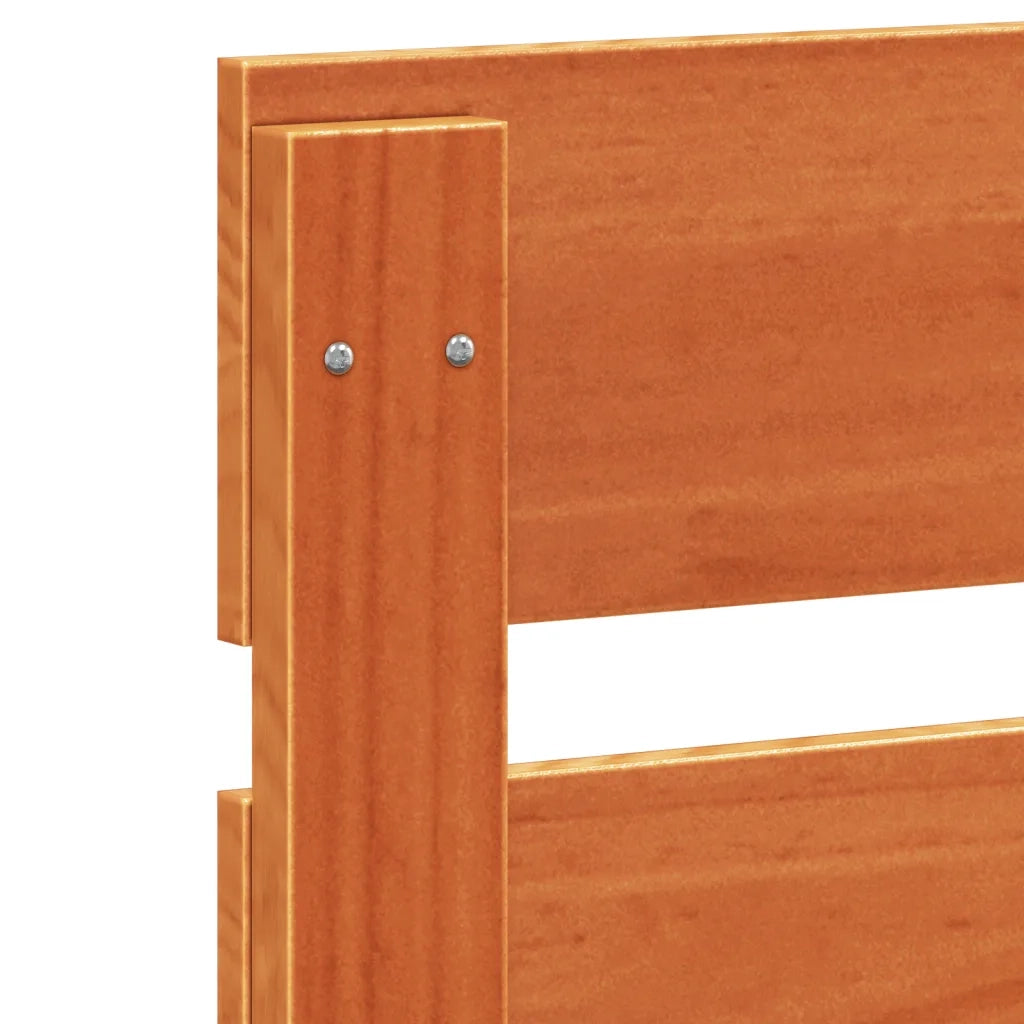 Testiera | Testata Marrone Cera 150 cm in Legno Massello di Pino