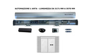 PORTA AUTOMATICA A VETRI 1 ANTA fino a 3570 mm 24V COMPATIBILE CON FAAC