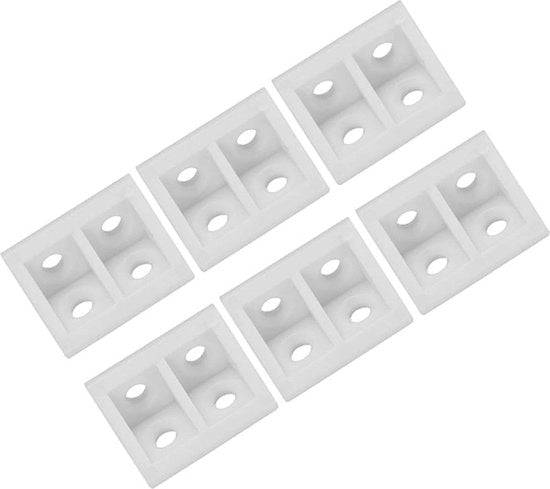 50 Pezzi di Supporto Angolare in Plastica per Mobili - Supporto Angolare - Codice di Supporto per Mobili - Supporti Angolari - Connettori Angolari - Accessori per Mobili.