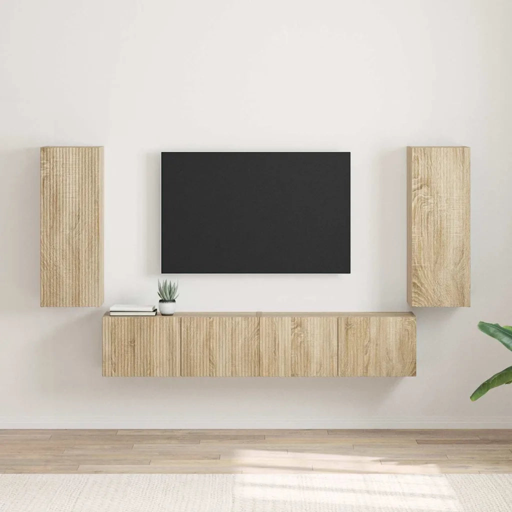 Mobile TV da parete 2 pcs Sonoma 30 x 31 x 80 cm 892294