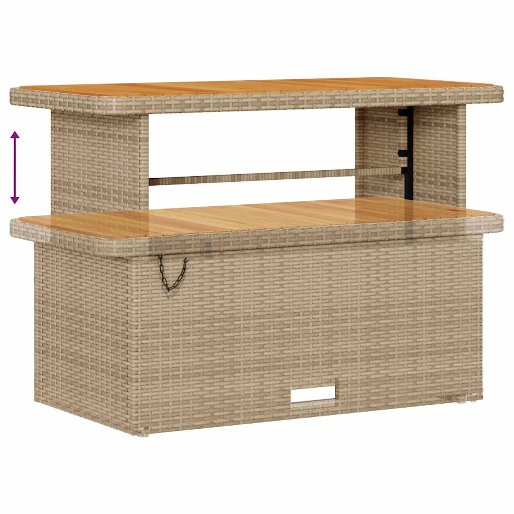 Set Divano da Giardino con cuscino 10 pcs Beige e Crema 3364241