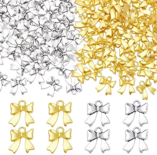 100 pezzi di alluminio leggero in forma di farfalla per gioielli