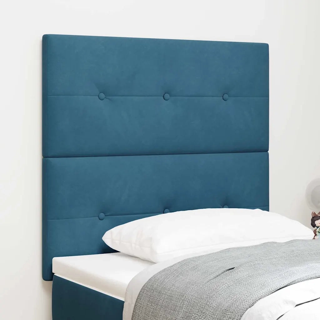 Testiera | Testata LED con strisce LED Blu 100 cm Velluto