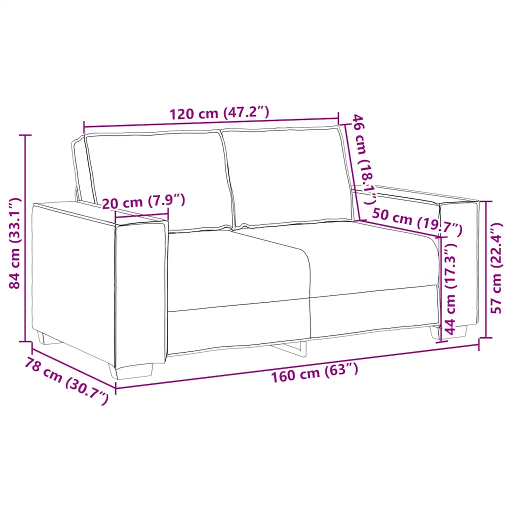 Set di Divani 2 pz con Cuscini rosa in Velluto 3324703