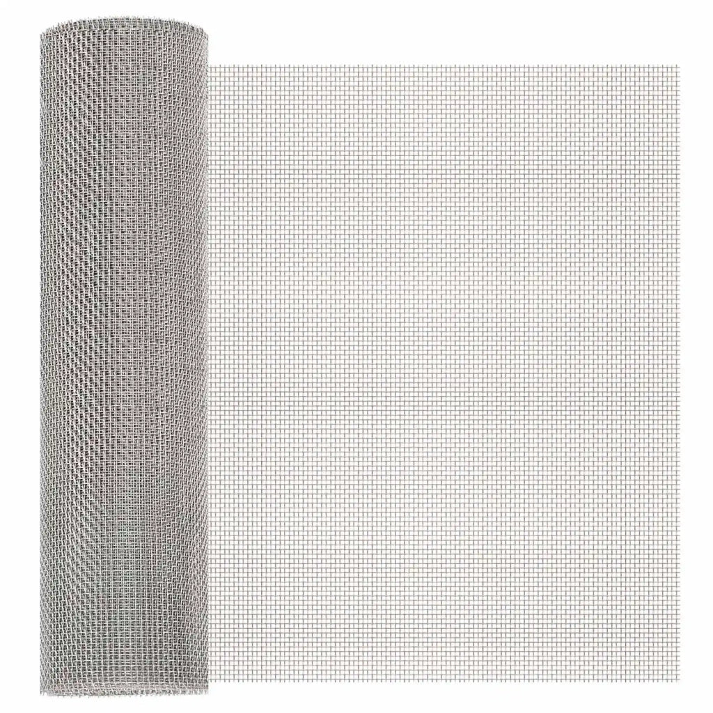Rete per schermatura 40 x 1000 cm 8 Mesh Argento 42039667