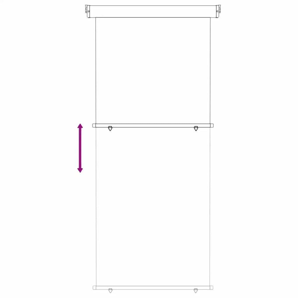 Tenda laterale per balcone-Tenda parasole per balcone 100% poliestere ferro acciaio 470390