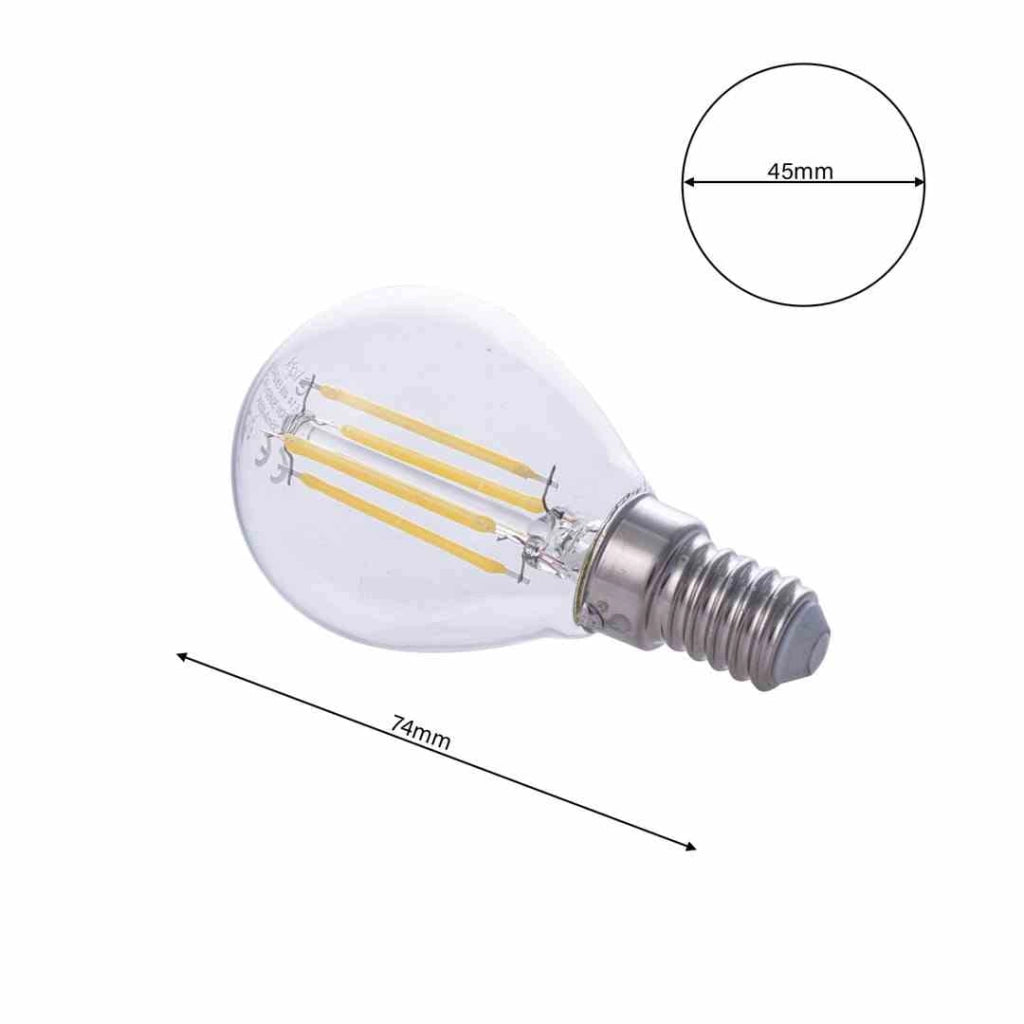 Lampadina LED Filament 4W E14 4000K 400lm Eko-Light EKZF380