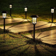 Luce a LED con Energia Solare Stampa per Esterni Impermeabile Luce Solare Calda Bianca per Giardino Prato Vialetto Passeggiata Piscina Regalo 8 pezzi