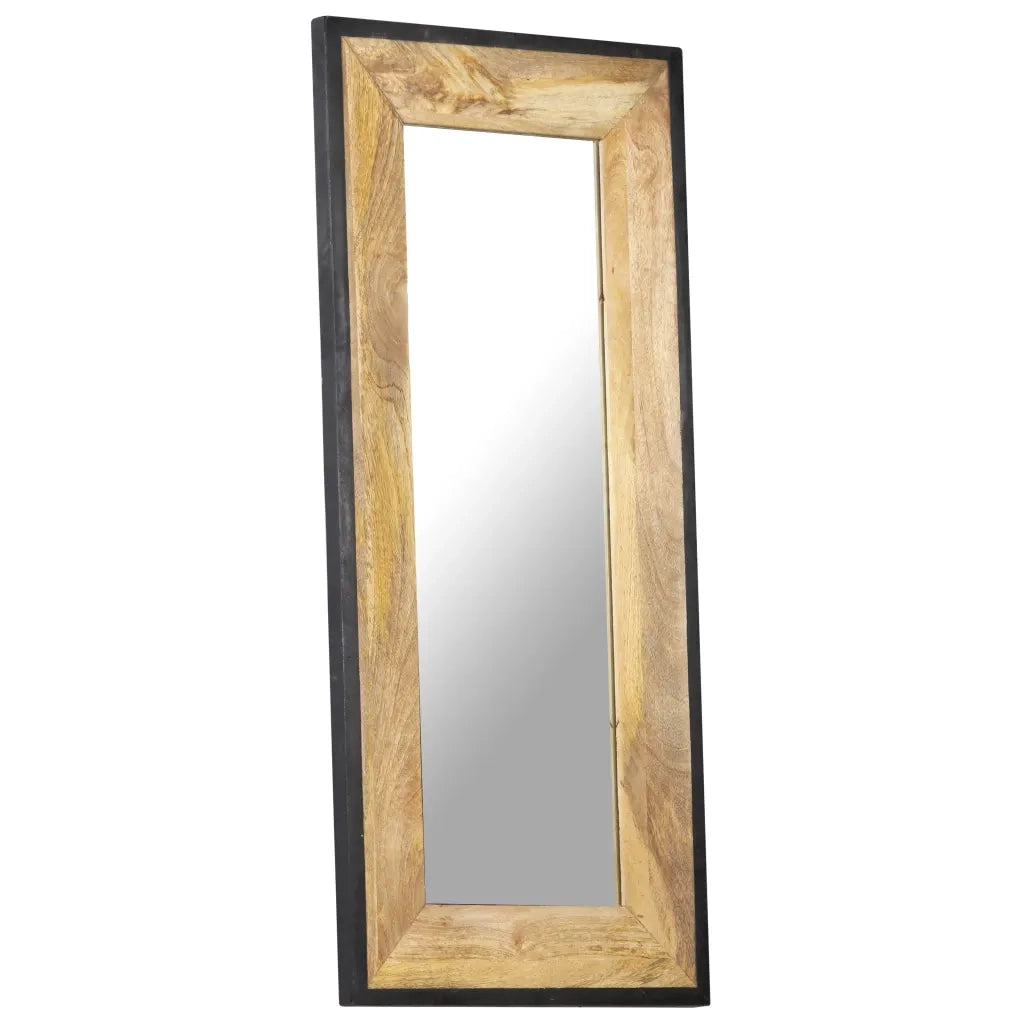 Specchio 110x50 cm in Legno Massello di Mango 321631