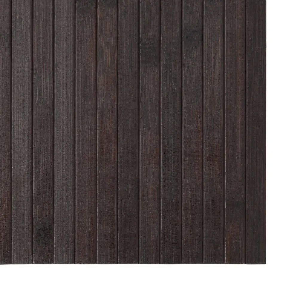 Tappeto Rettangolare Marrone Scuro 70x100 cm in Bambù 376743