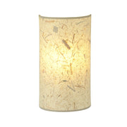 Applique Minimal 1 Luce Drago In Acciaio Bianco E Beige Effetto Sughero