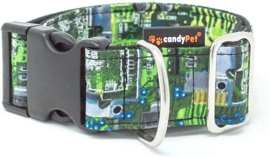Collare per cani con funzione chip - imbottitura in nylon e cotone