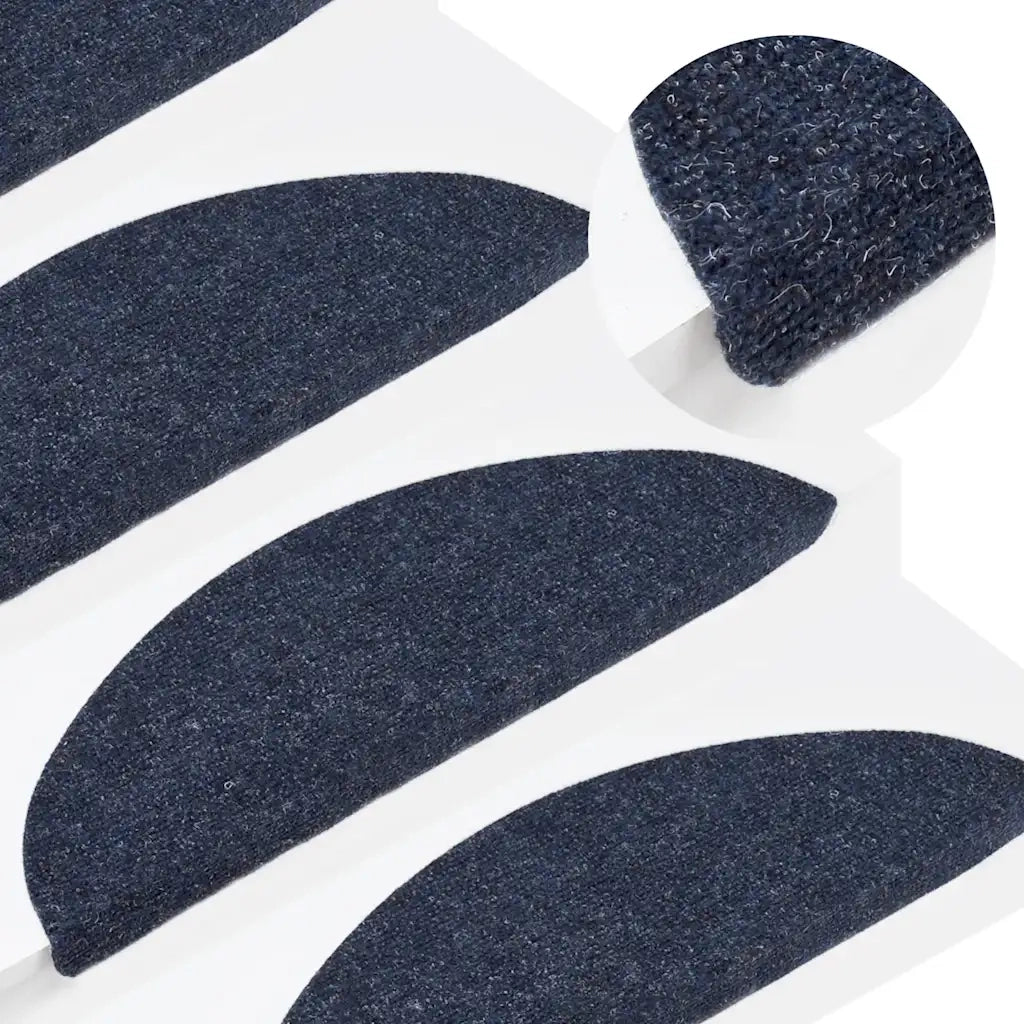 Tappetini Autoadesivi per Scale 30 pz | Gradini per Scale Blu 56x17x3 cm