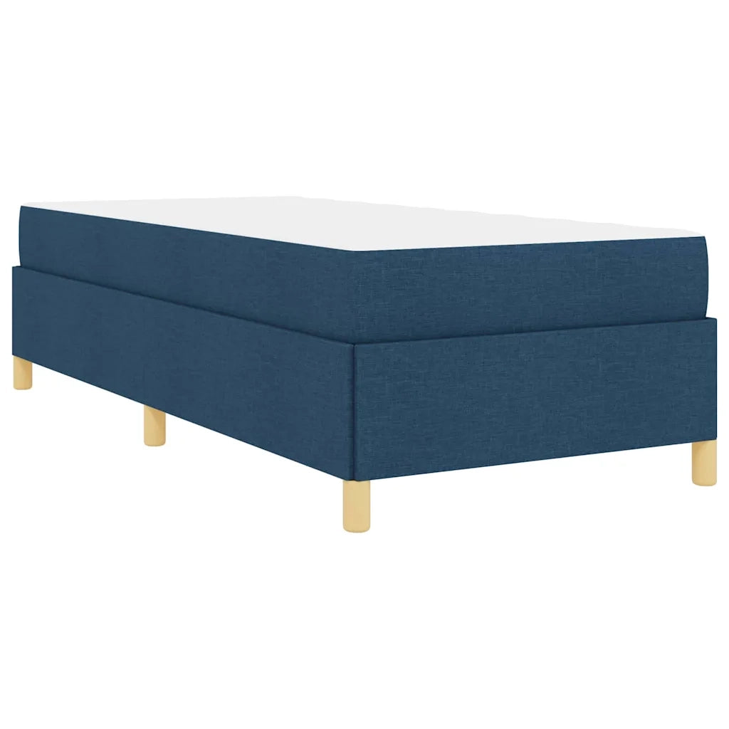 Struttura del letto con materasso Blu 90 x 190 cm Tessuto 3398905