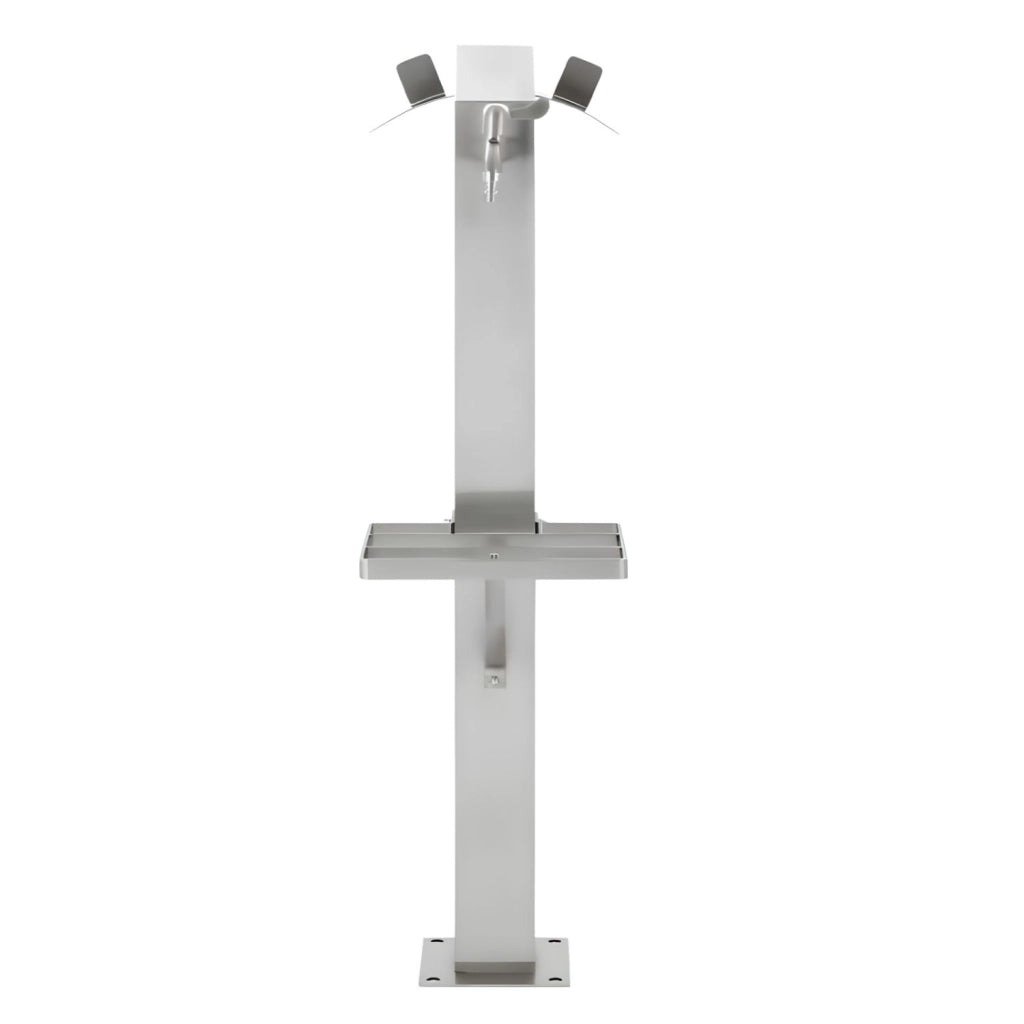 Fontana da giardino a colonna esterno magnolia acciaio inox spazzolato h 95 cm *** confezione 1