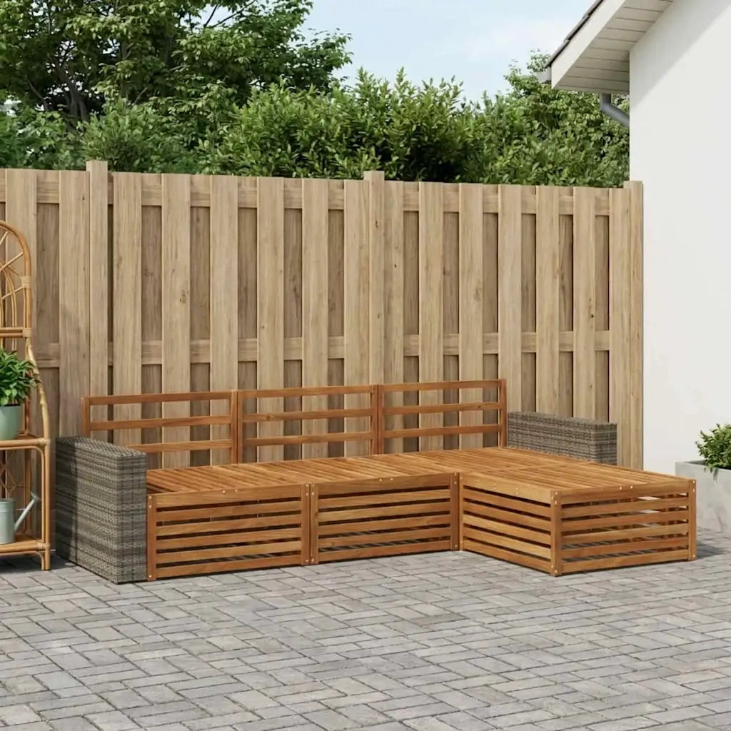 Set di divani da esterno 4 pcs Naturale 3383217