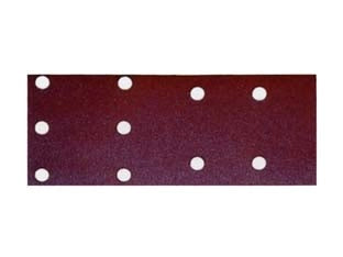 FOGLI CARTA ABRASIVA FORATA CON VELCRO PER LEVIGATRICI- - grana 80 blister da pz.10 - 1 blister MAKITA