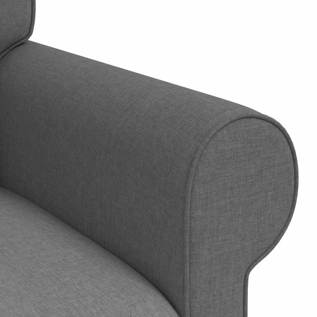 Set di divani 2 pcs Grigio scuro 245 x 82 x 80 cm Tessuto 3407619