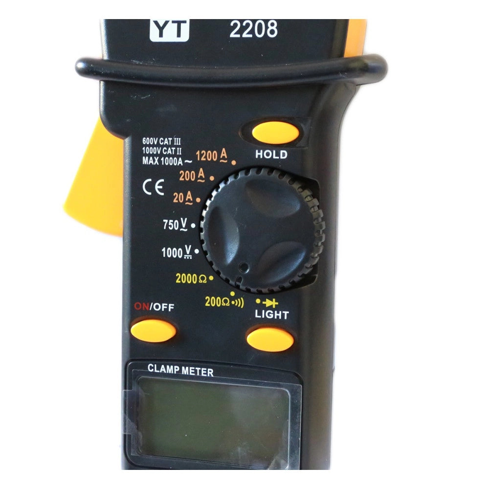 Trade Shop - Pinza Amperometrica Multimetro Test Tester Digitale Con Puntali Yt-2208 -
